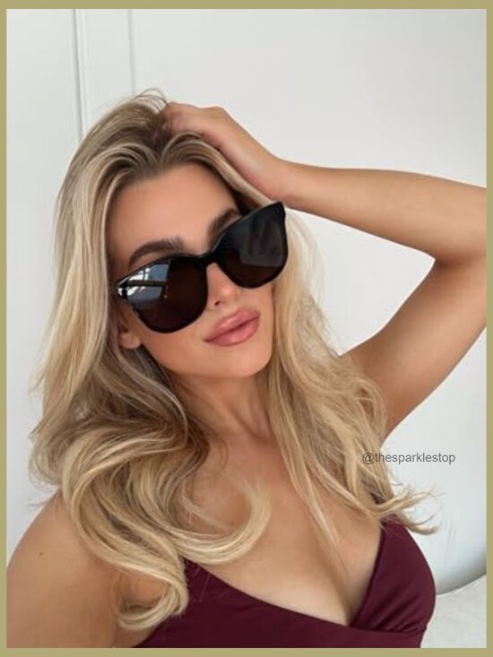 Oversized Square Sunglasses with Premium Hand Cut Acetate Frame main image 5
